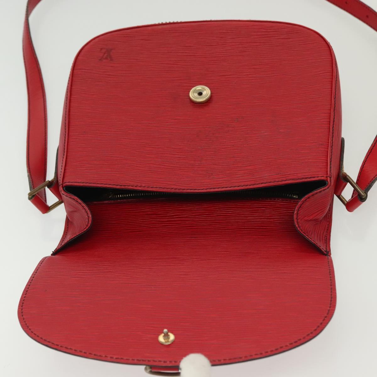LOUIS VUITTON Epi Saint Cloud GM Shoulder Bag Red M52197 LV Auth 140860