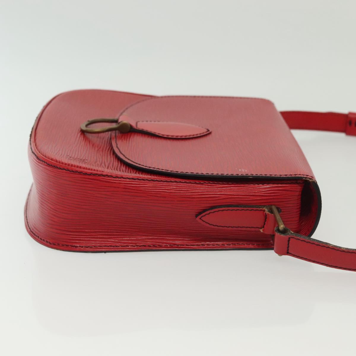 LOUIS VUITTON Epi Saint Cloud GM Shoulder Bag Red M52197 LV Auth 140860