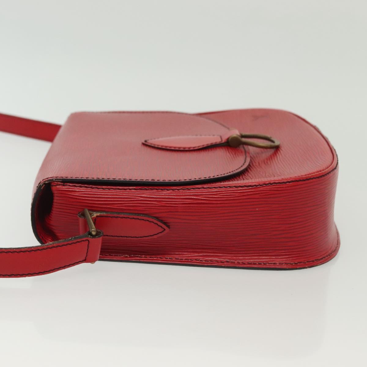 LOUIS VUITTON Epi Saint Cloud GM Shoulder Bag Red M52197 LV Auth 140860