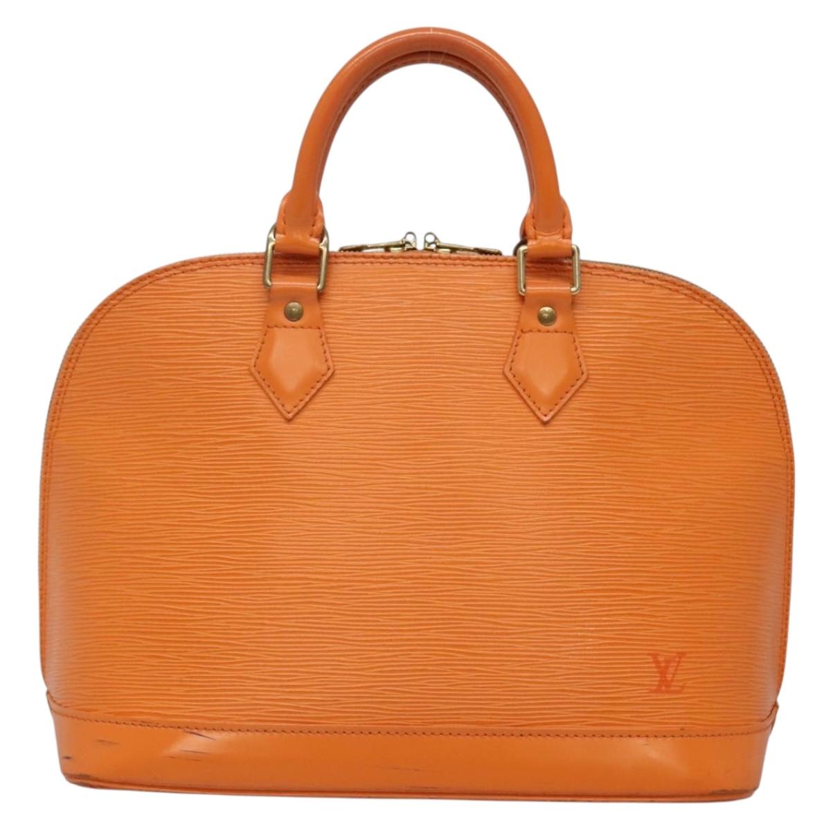LOUIS VUITTON Epi Alma Hand Bag Orange Mandarin M5214H LV Auth 140862