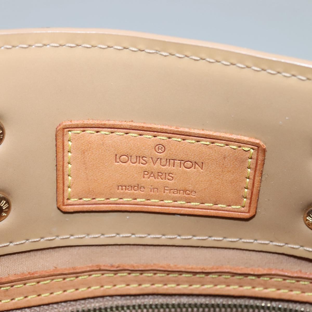 LOUIS VUITTON Monogram Vernis Reade PM Hand Bag Noisette M91334 LV Auth 140863