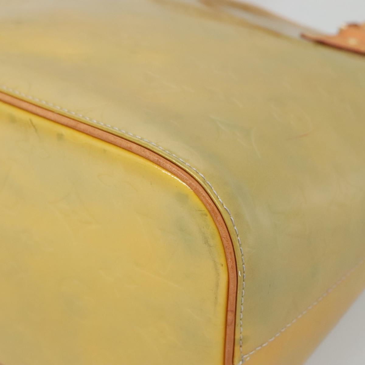 LOUIS VUITTON Monogram Vernis Houston Hand Bag Gris M91053 LV Auth 140865