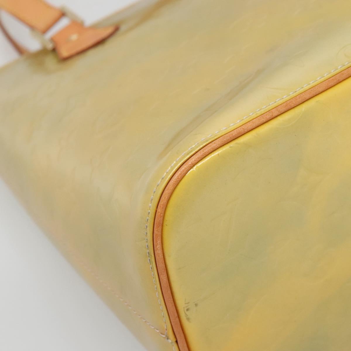 LOUIS VUITTON Monogram Vernis Houston Hand Bag Gris M91053 LV Auth 140865