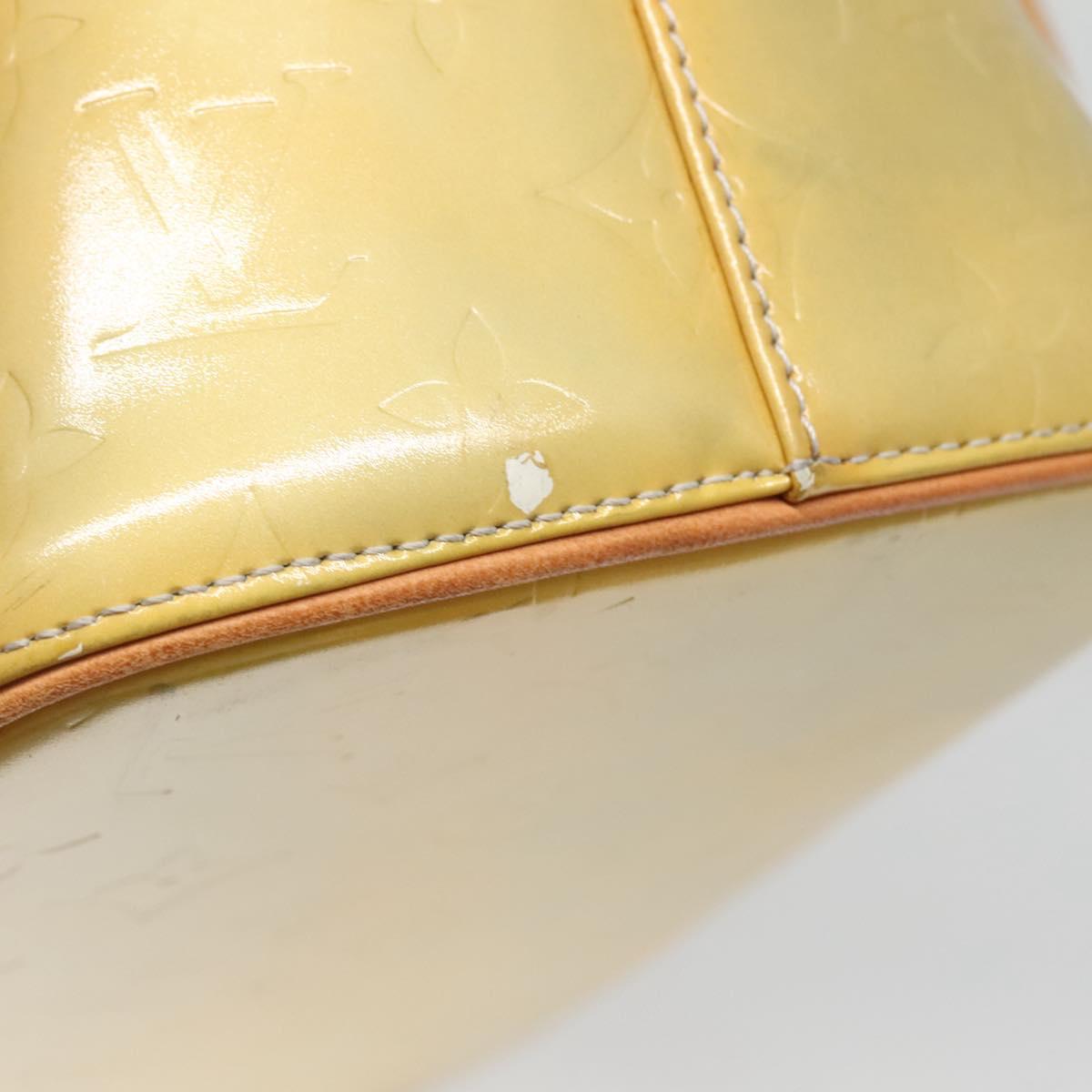 LOUIS VUITTON Monogram Vernis Houston Hand Bag Gris M91053 LV Auth 140865