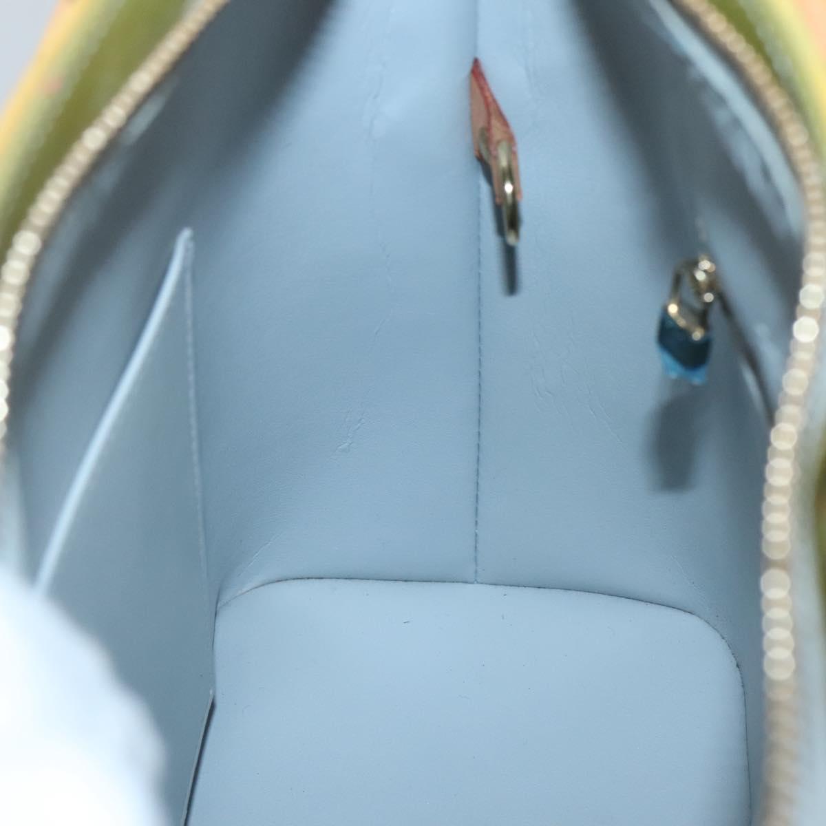 LOUIS VUITTON Monogram Vernis Houston Hand Bag Gris M91053 LV Auth 140865