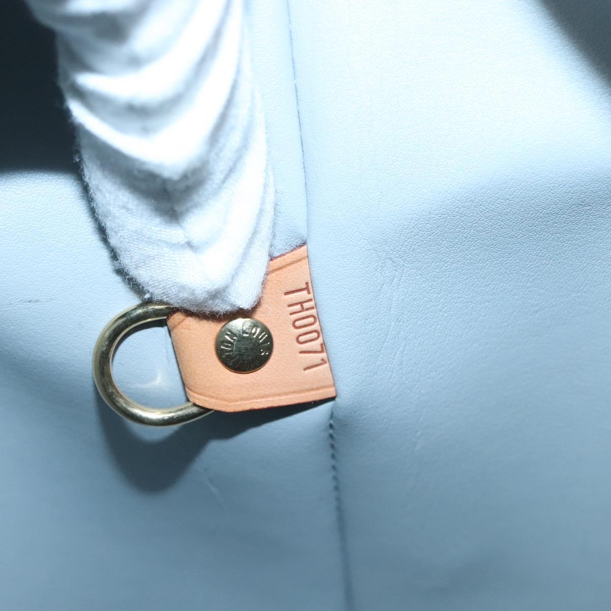 LOUIS VUITTON Monogram Vernis Houston Hand Bag Gris M91053 LV Auth 140865