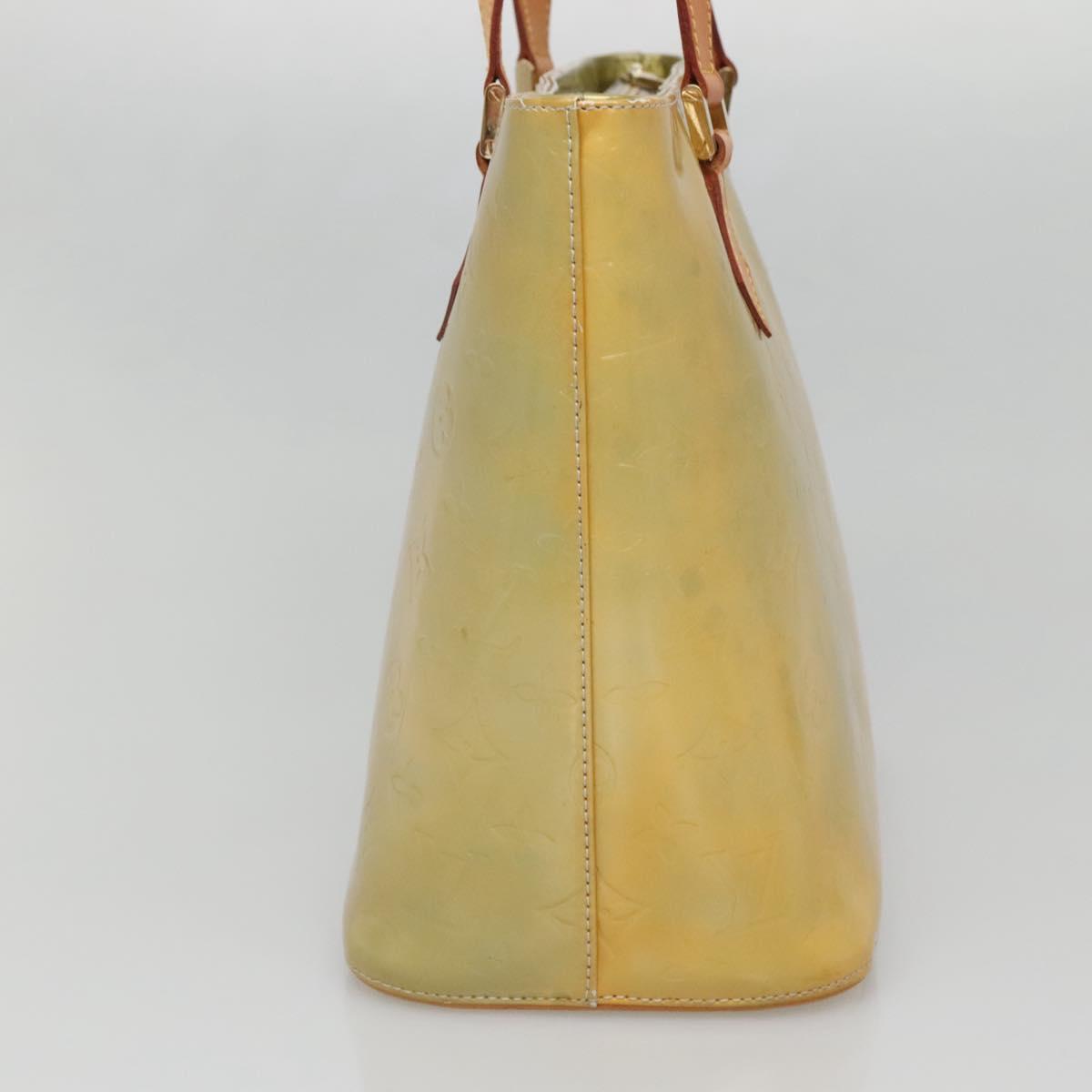 LOUIS VUITTON Monogram Vernis Houston Hand Bag Gris M91053 LV Auth 140865