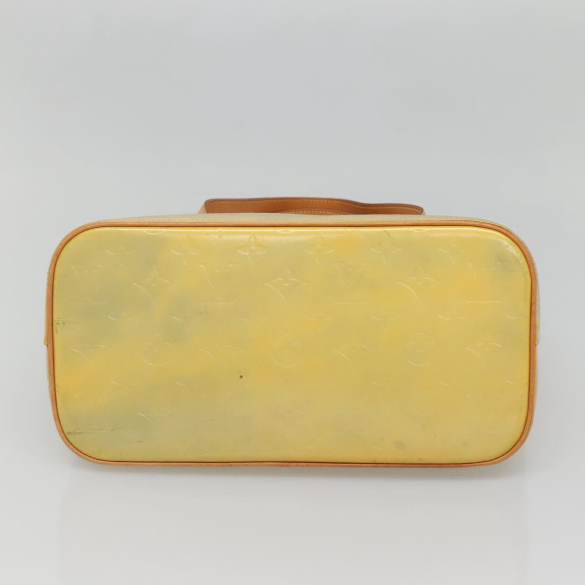 LOUIS VUITTON Monogram Vernis Houston Hand Bag Gris M91053 LV Auth 140865