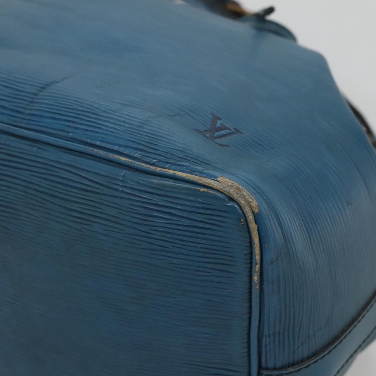 LOUIS VUITTON Epi Petit Noe Shoulder Bag Blue M44105 LV Auth 140867