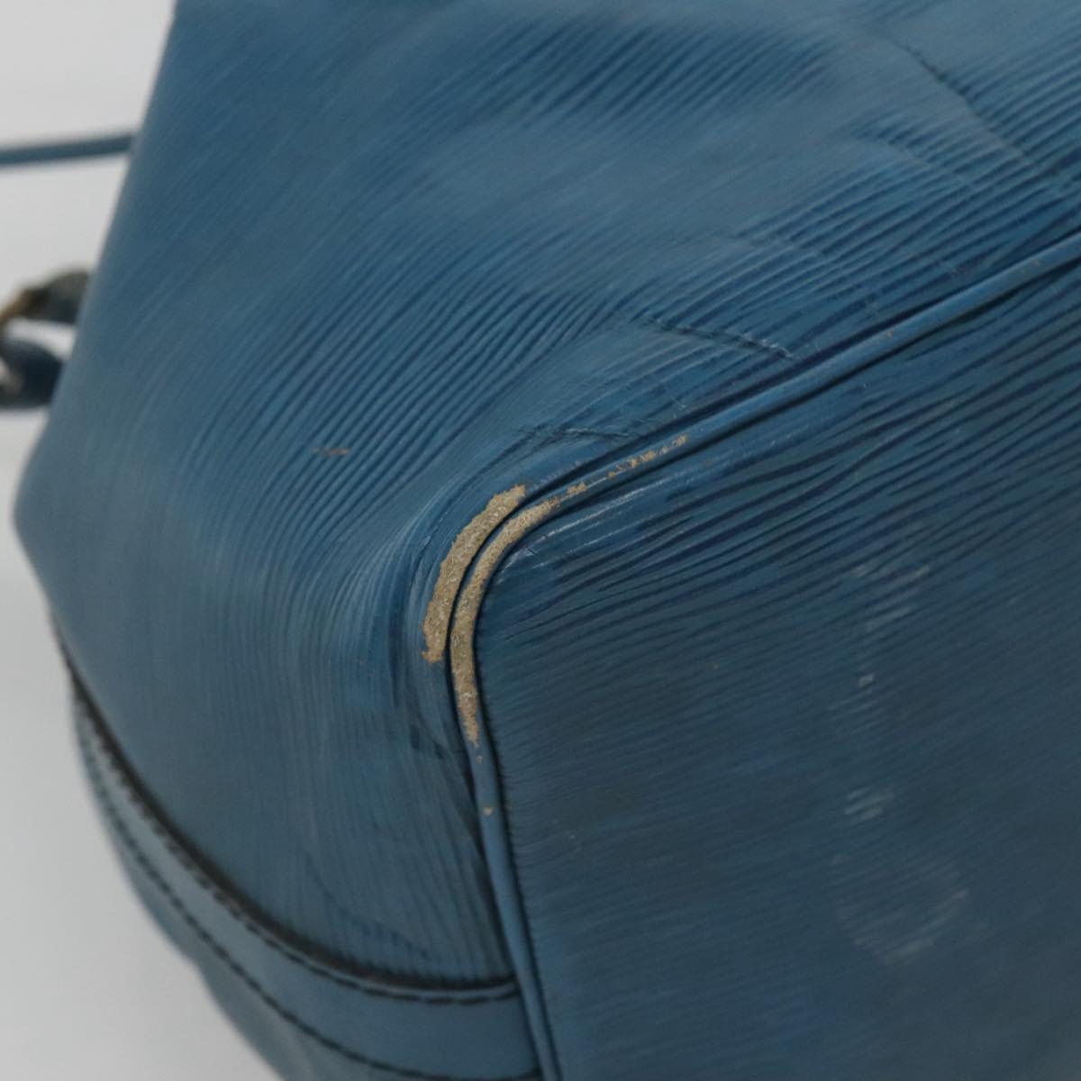 LOUIS VUITTON Epi Petit Noe Shoulder Bag Blue M44105 LV Auth 140867