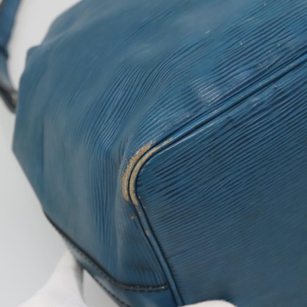 LOUIS VUITTON Epi Petit Noe Shoulder Bag Blue M44105 LV Auth 140867