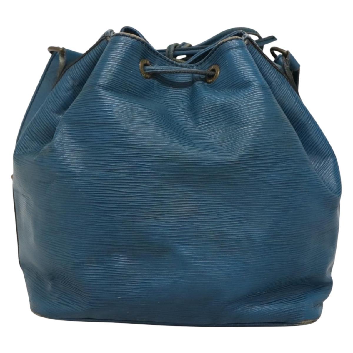 LOUIS VUITTON Epi Petit Noe Shoulder Bag Blue M44105 LV Auth 140867