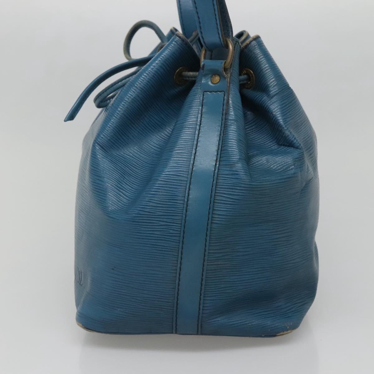 LOUIS VUITTON Epi Petit Noe Shoulder Bag Blue M44105 LV Auth 140867