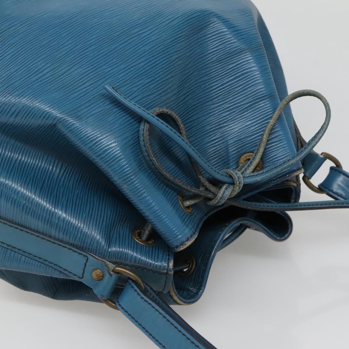 LOUIS VUITTON Epi Petit Noe Shoulder Bag Blue M44105 LV Auth 140867