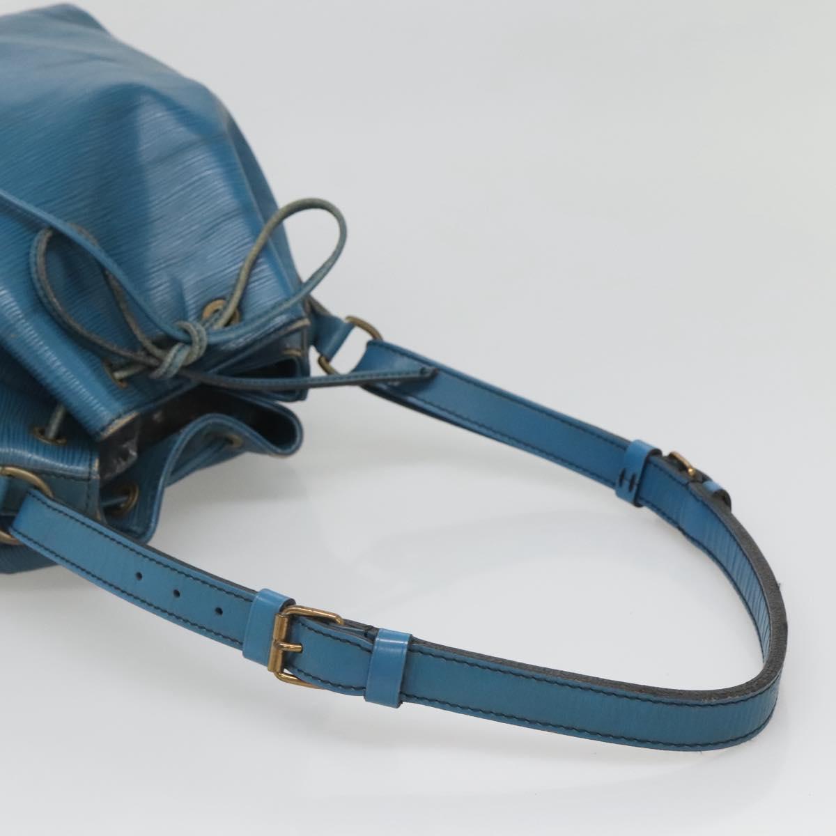 LOUIS VUITTON Epi Petit Noe Shoulder Bag Blue M44105 LV Auth 140867