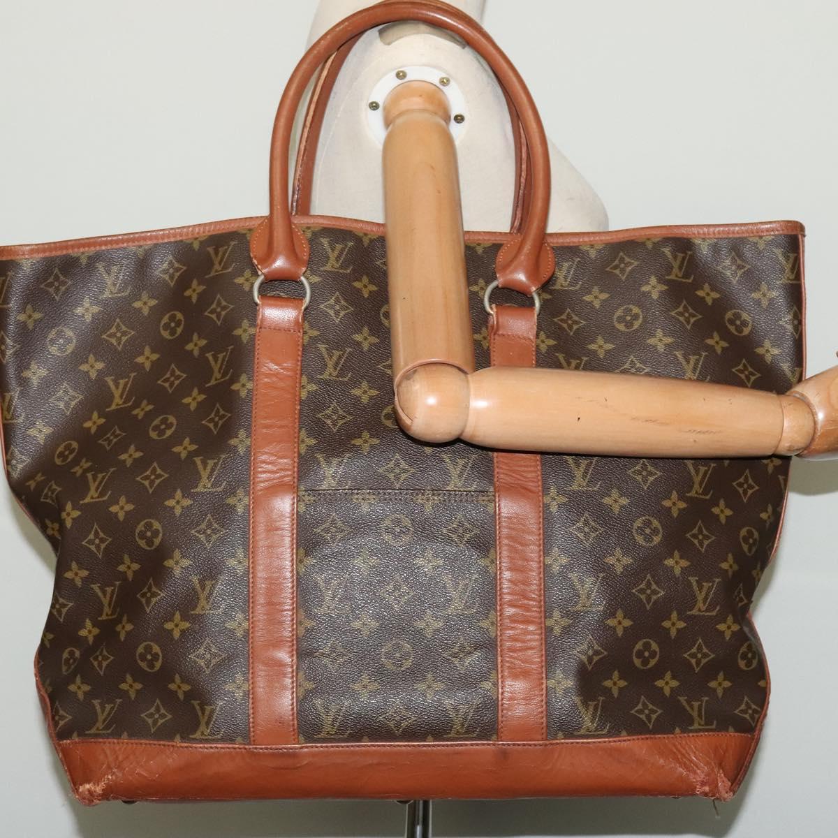 LOUIS VUITTON Monogram Sac Weekend GM Tote Bag M42420 LV Auth 140873