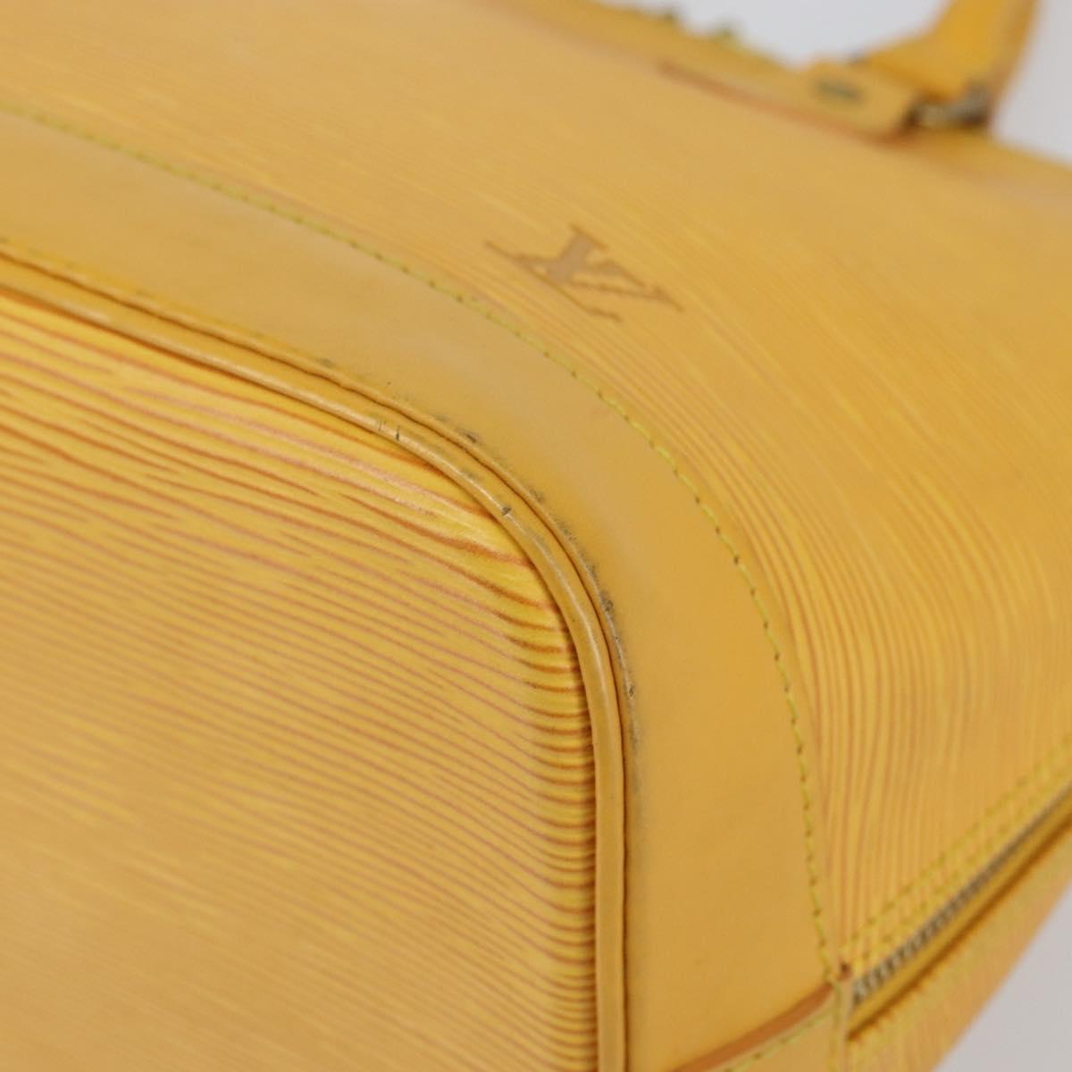 LOUIS VUITTON Epi Alma Hand Bag Yellow M52149 LV Auth 140874