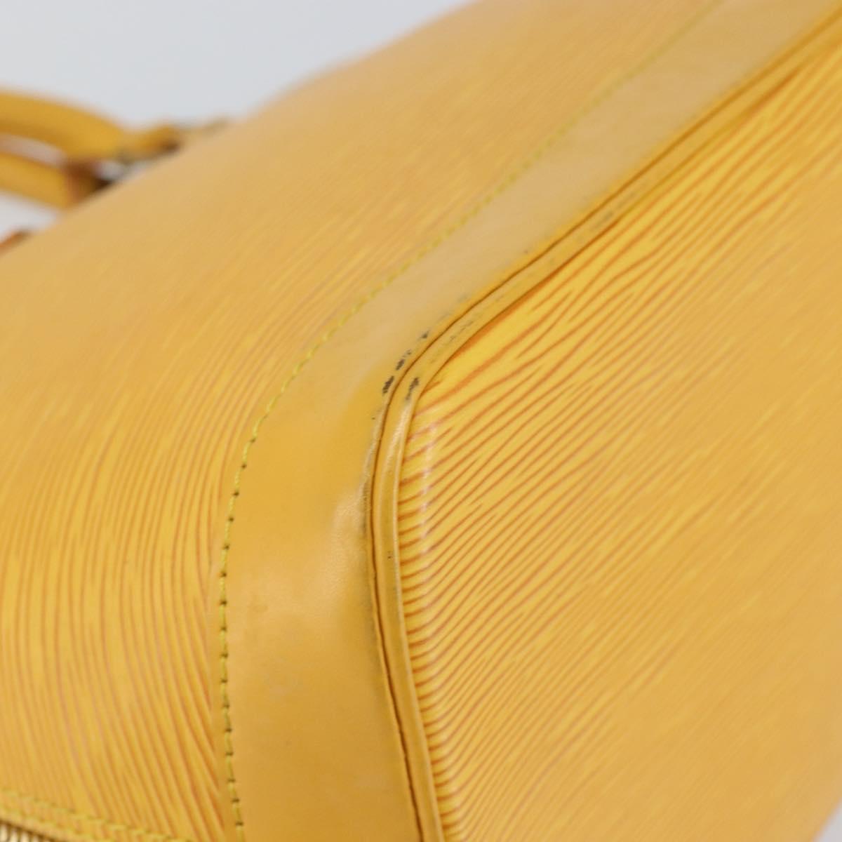 LOUIS VUITTON Epi Alma Hand Bag Yellow M52149 LV Auth 140874