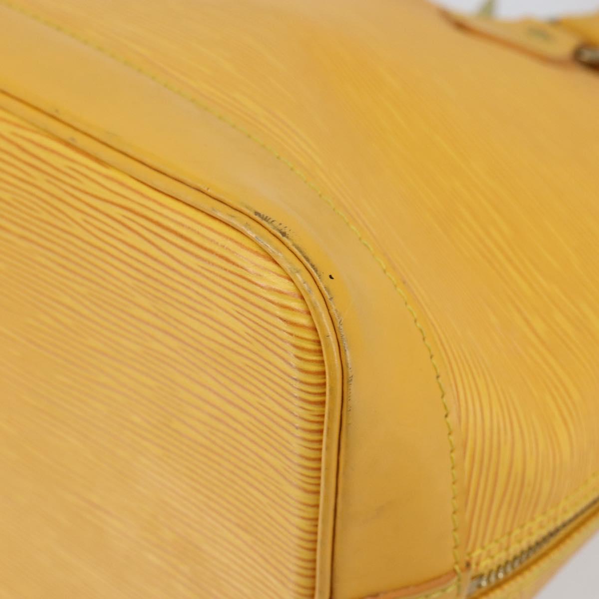 LOUIS VUITTON Epi Alma Hand Bag Yellow M52149 LV Auth 140874