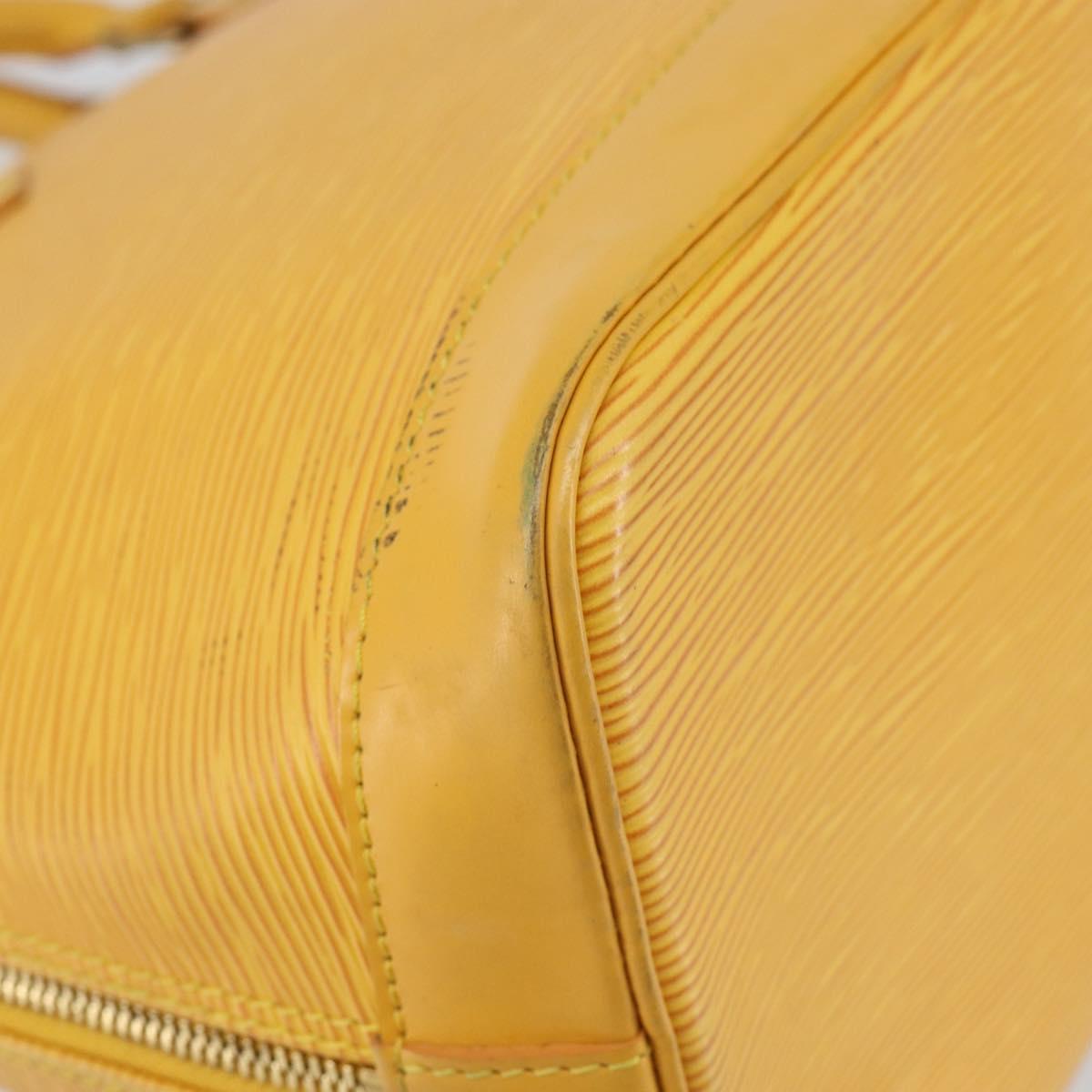 LOUIS VUITTON Epi Alma Hand Bag Yellow M52149 LV Auth 140874