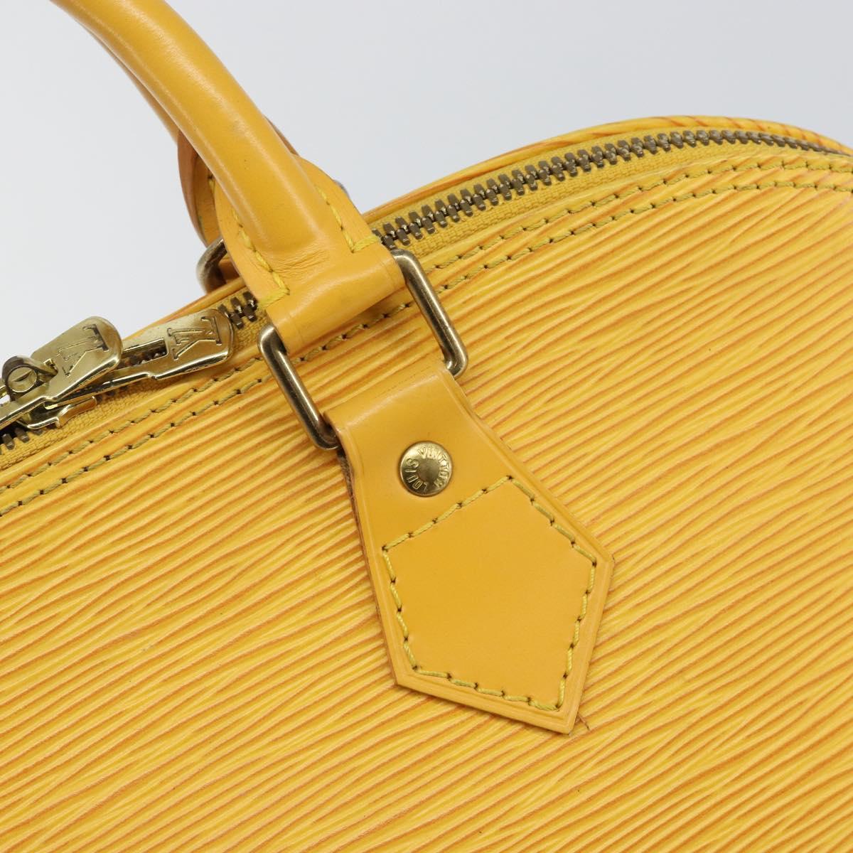 LOUIS VUITTON Epi Alma Hand Bag Yellow M52149 LV Auth 140874