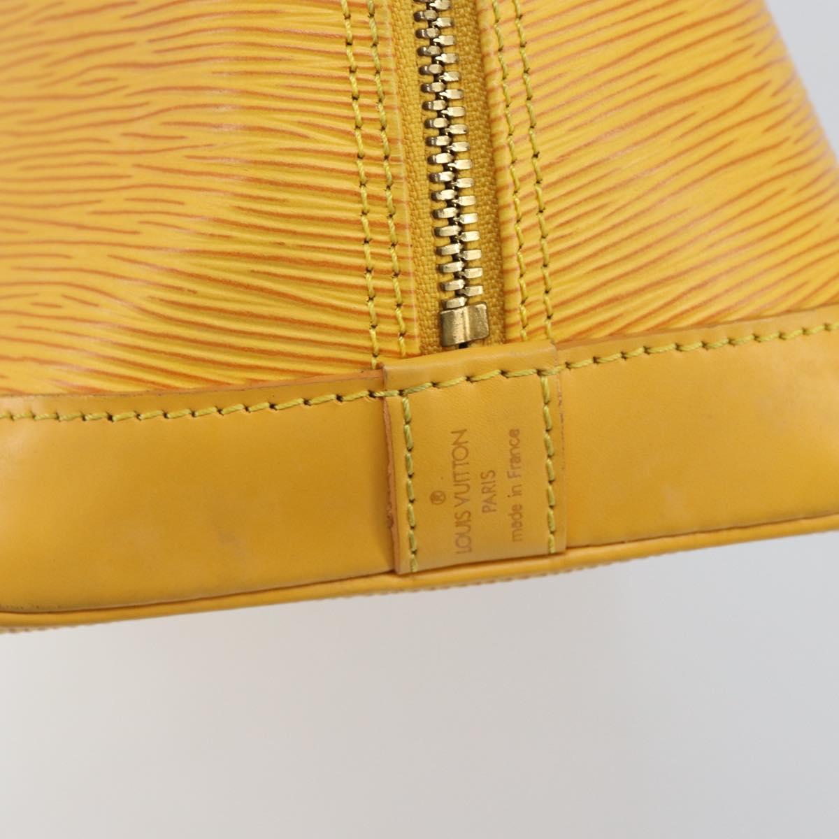 LOUIS VUITTON Epi Alma Hand Bag Yellow M52149 LV Auth 140874
