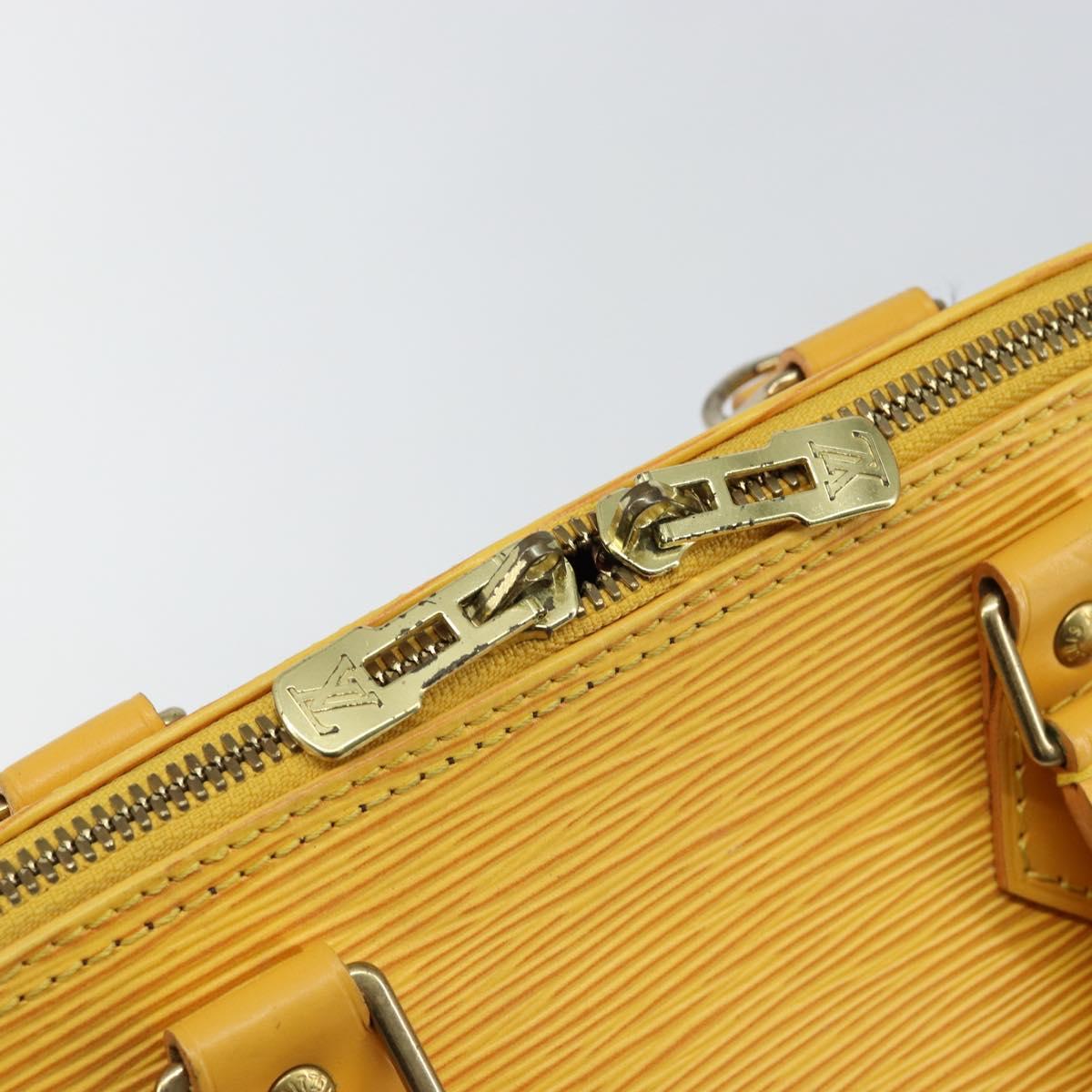 LOUIS VUITTON Epi Alma Hand Bag Yellow M52149 LV Auth 140874