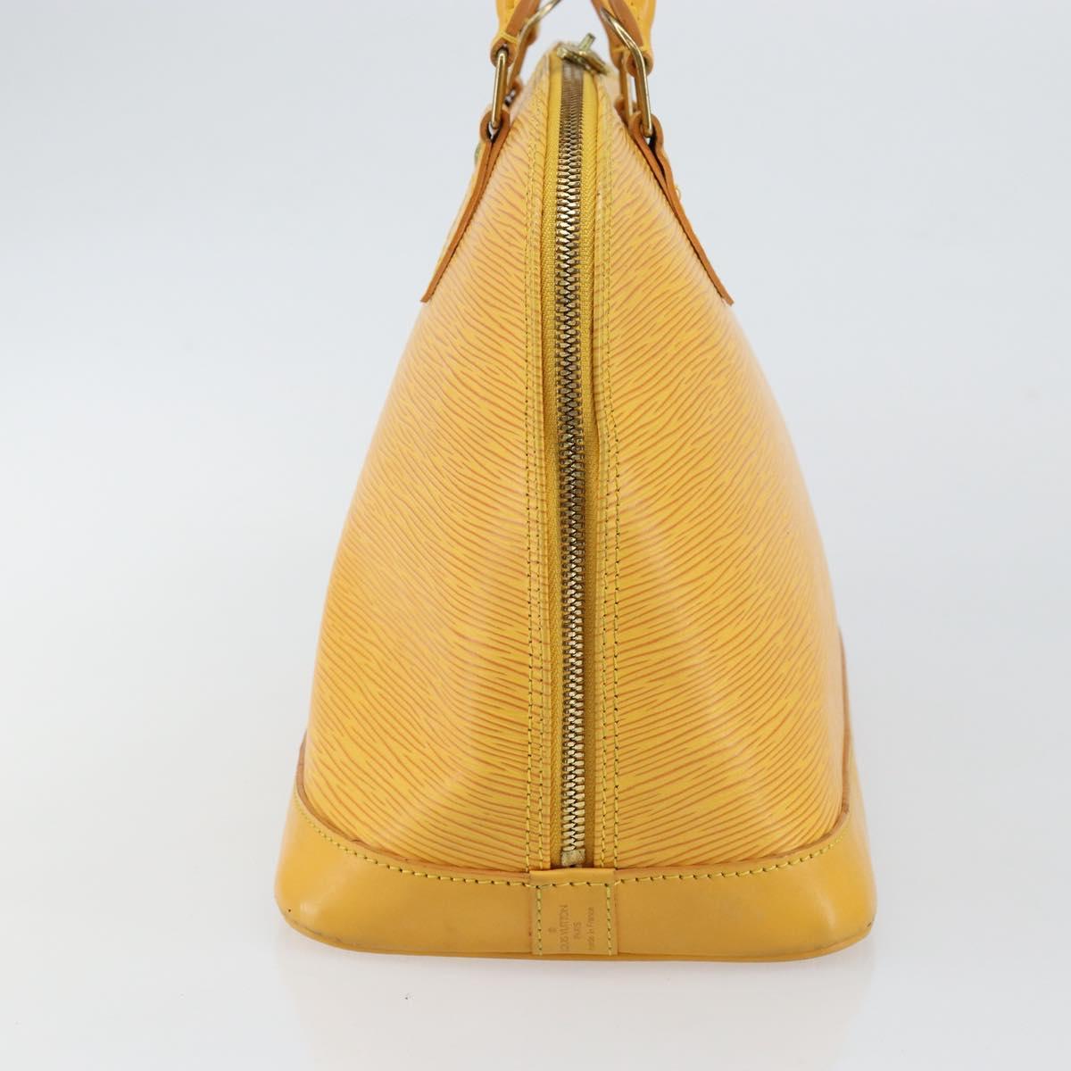 LOUIS VUITTON Epi Alma Hand Bag Yellow M52149 LV Auth 140874
