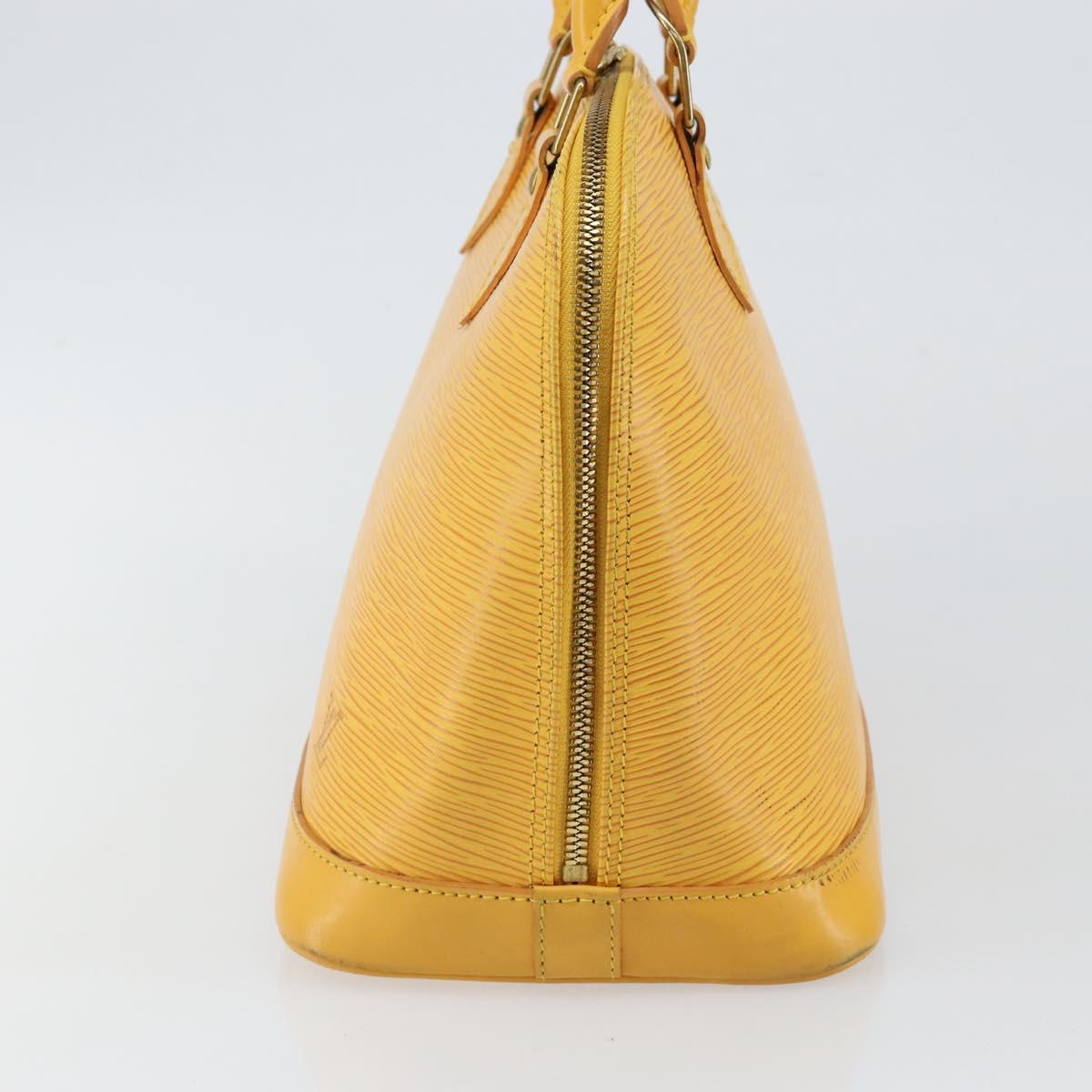 LOUIS VUITTON Epi Alma Hand Bag Yellow M52149 LV Auth 140874