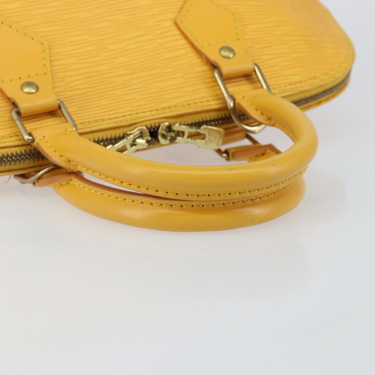 LOUIS VUITTON Epi Alma Hand Bag Yellow M52149 LV Auth 140874