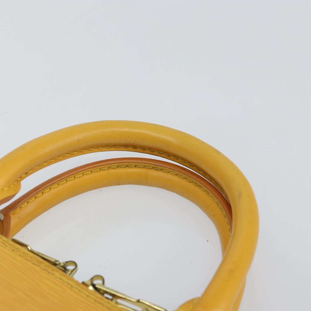 LOUIS VUITTON Epi Alma Hand Bag Yellow M52149 LV Auth 140874