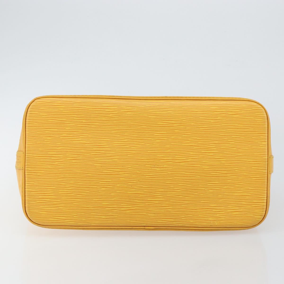 LOUIS VUITTON Epi Alma Hand Bag Yellow M52149 LV Auth 140874