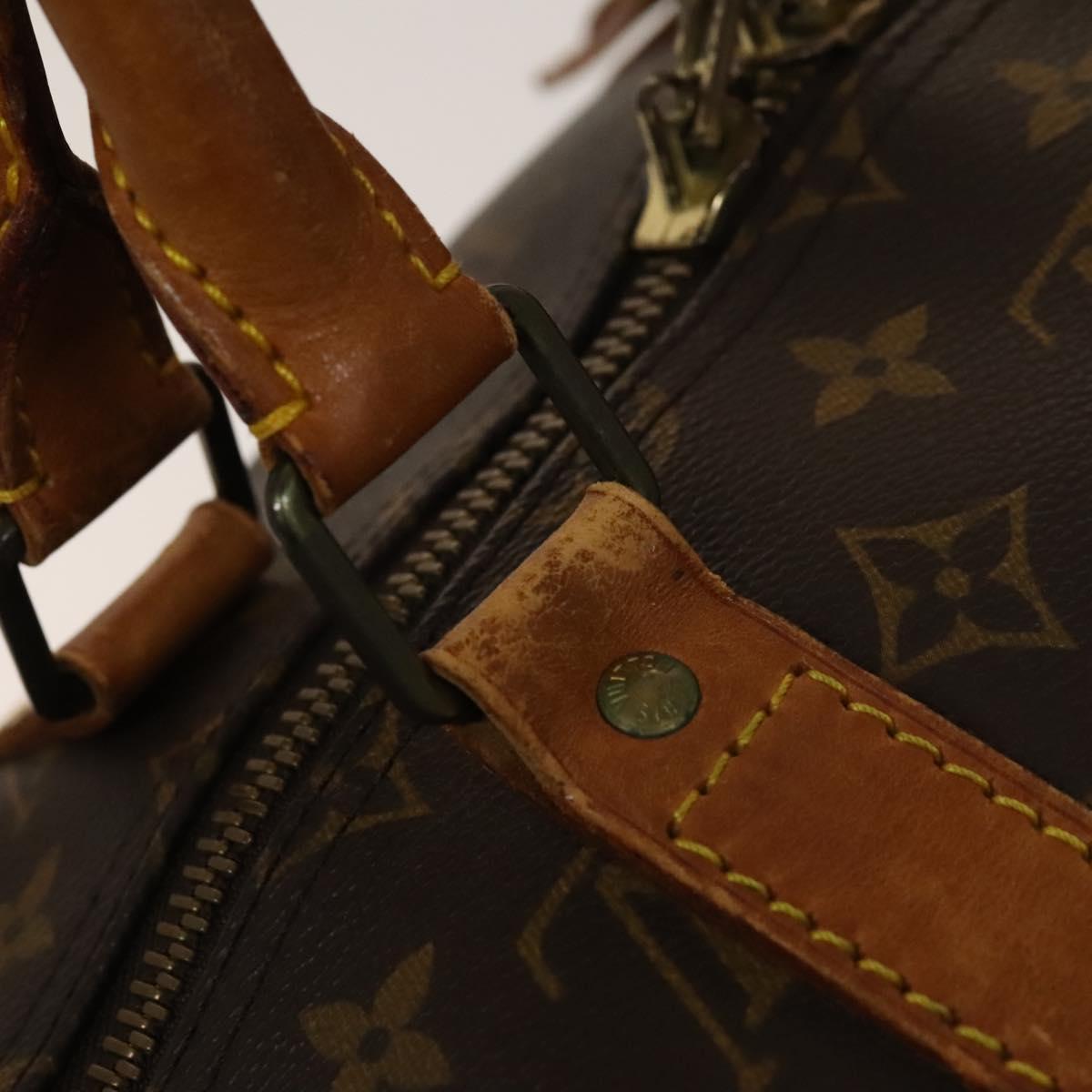 LOUIS VUITTON Monogram Keepall 55 Boston Bag M41424 LV Auth 140880
