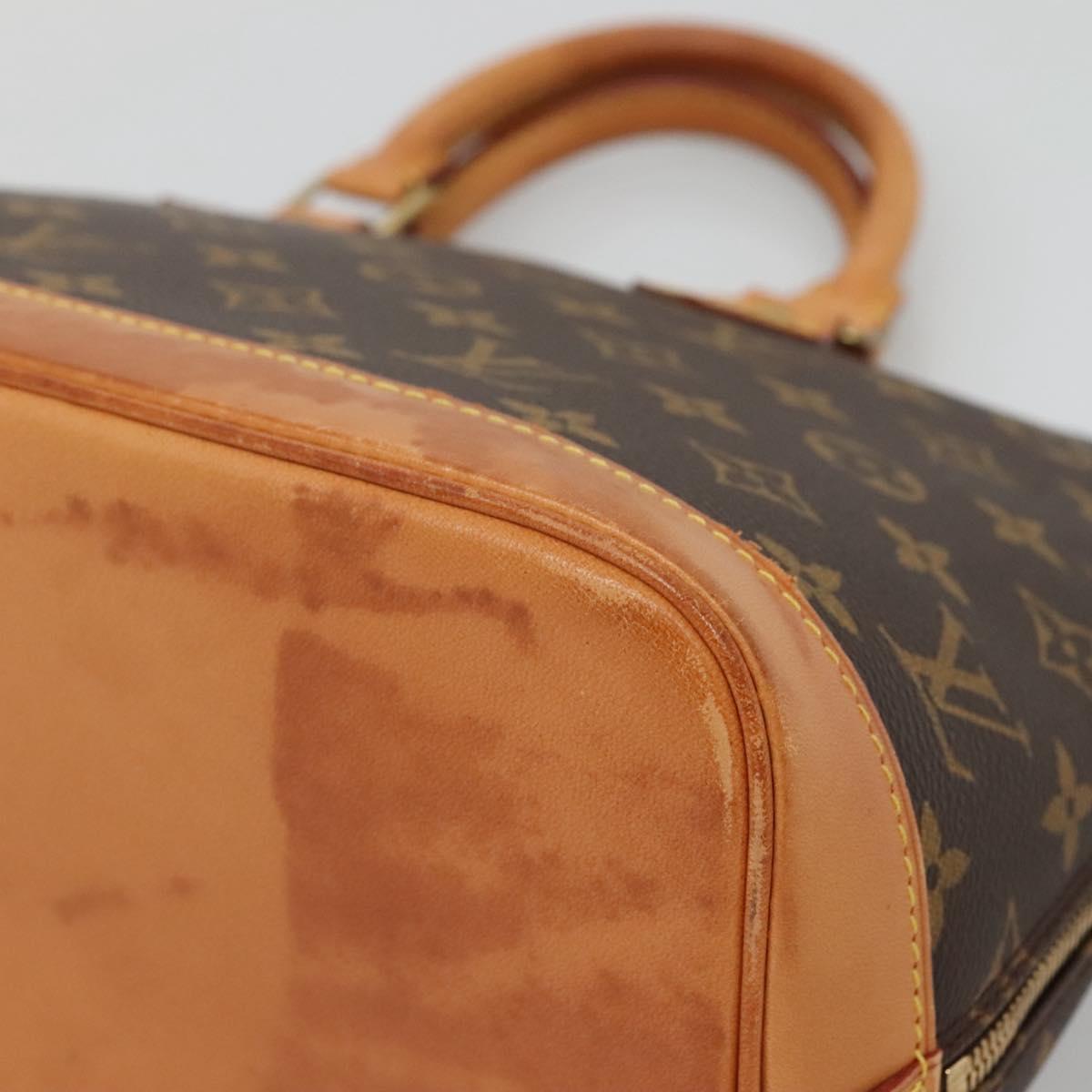 LOUIS VUITTON Monogram Alma Hand Bag M51130 LV Auth 140881
