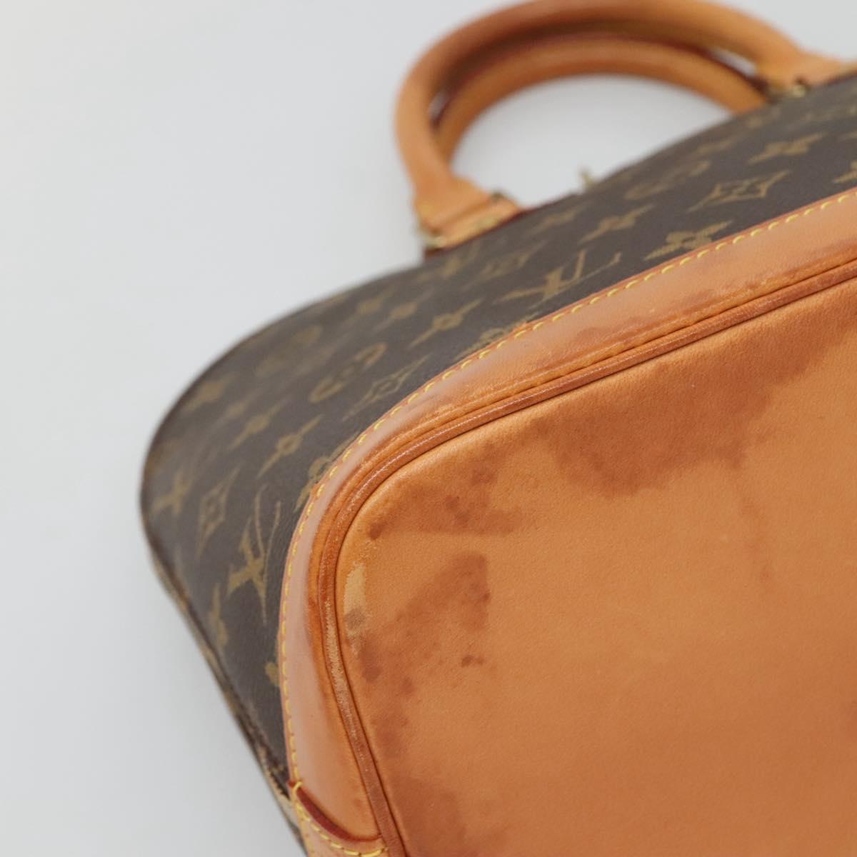 LOUIS VUITTON Monogram Alma Hand Bag M51130 LV Auth 140881