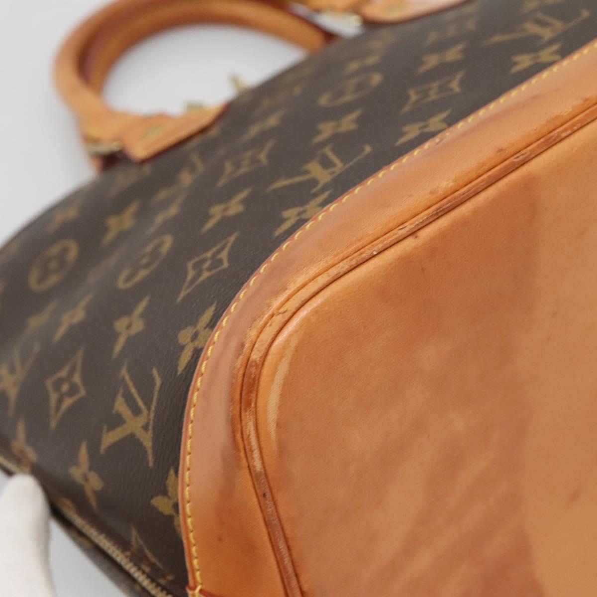 LOUIS VUITTON Monogram Alma Hand Bag M51130 LV Auth 140881