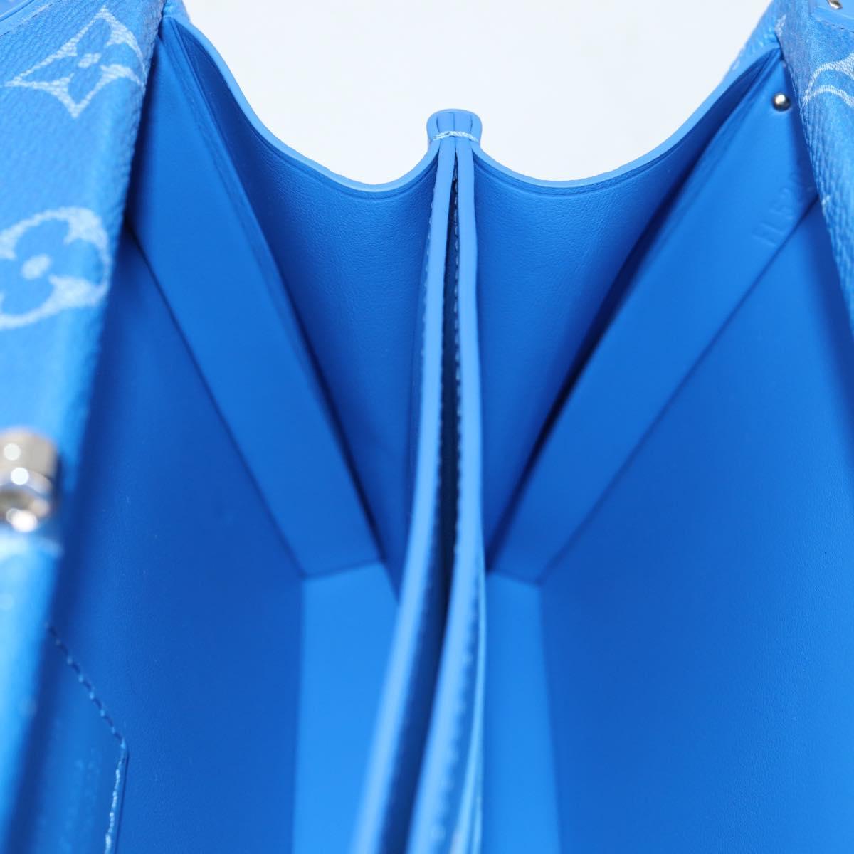 LOUIS VUITTON Monogram Clouds Trunk Clutch Blue White M20403 Auth 140899SM