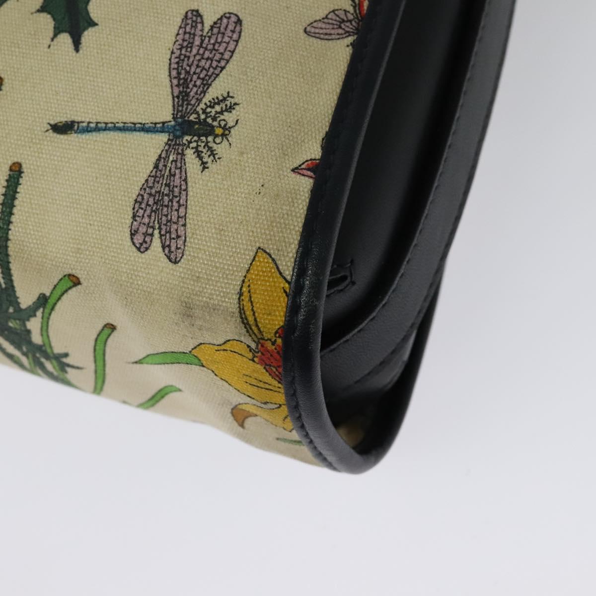 GUCCI flora Shoulder Bag Canvas Multicolor Gold 001 14 0712 Auth 140915