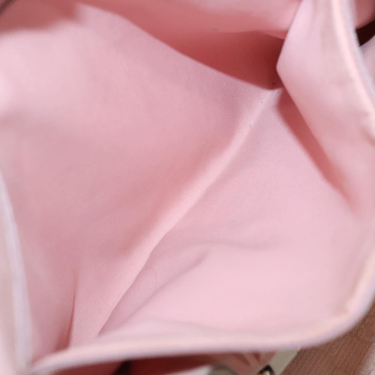GUCCI GG Canvas Abbey Tote Bag Pink Gold 141472 Auth 140916