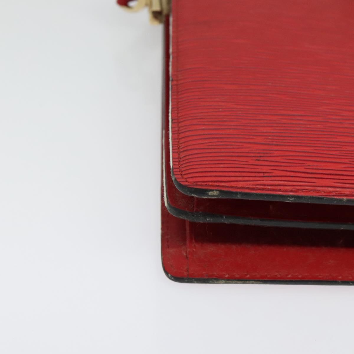 LOUIS VUITTON Epi Capuchin Shoulder Bag Red M52347 LV Auth 140925