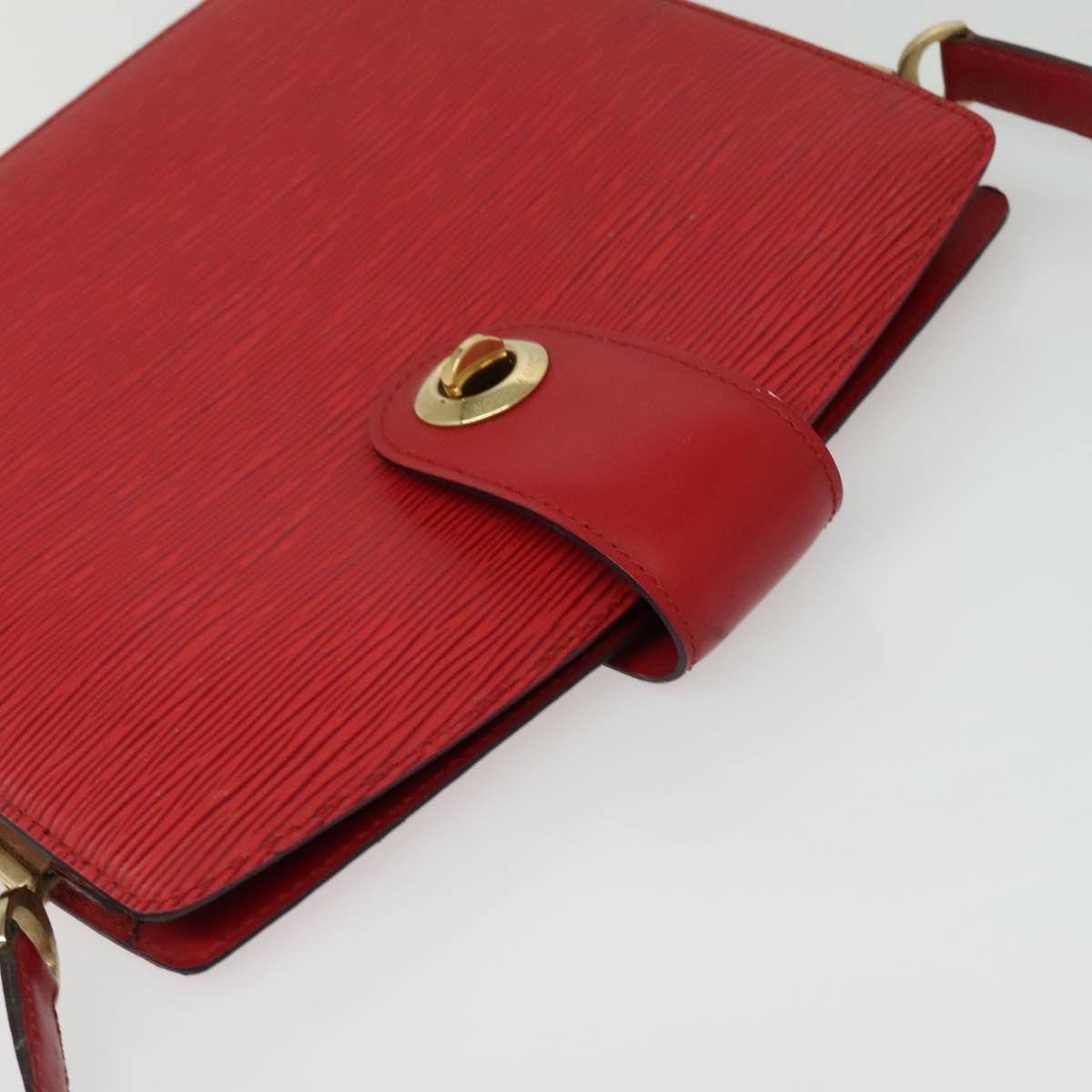 LOUIS VUITTON Epi Capuchin Shoulder Bag Red M52347 LV Auth 140925