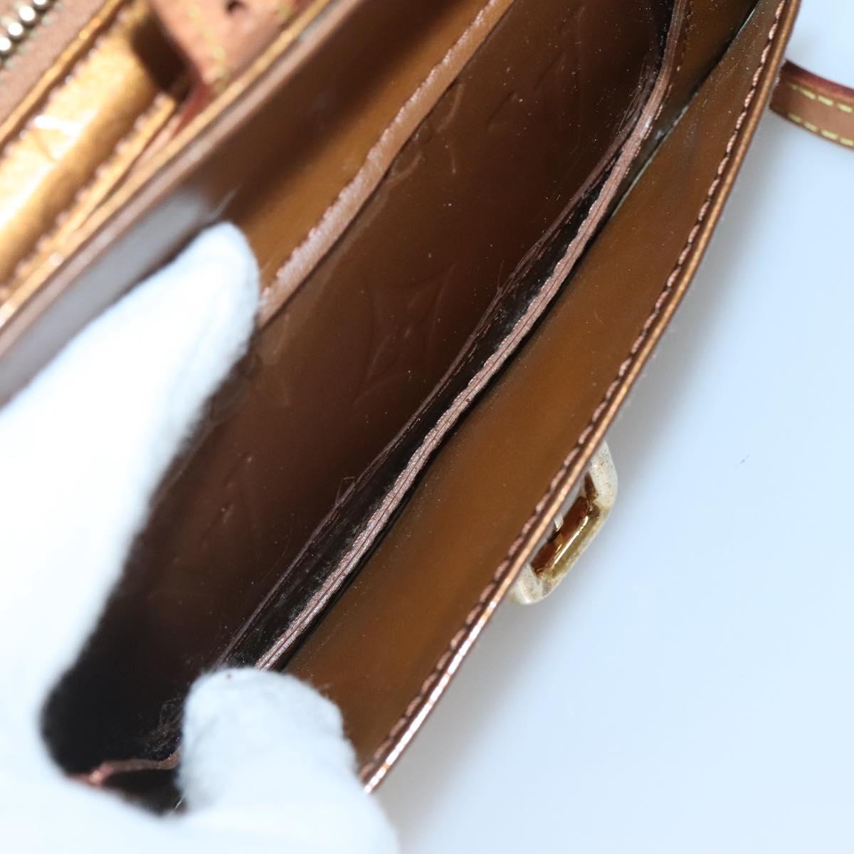 LOUIS VUITTON Monogram Vernis Christy MM Shoulder Bag Bronze M91109 Auth 140927