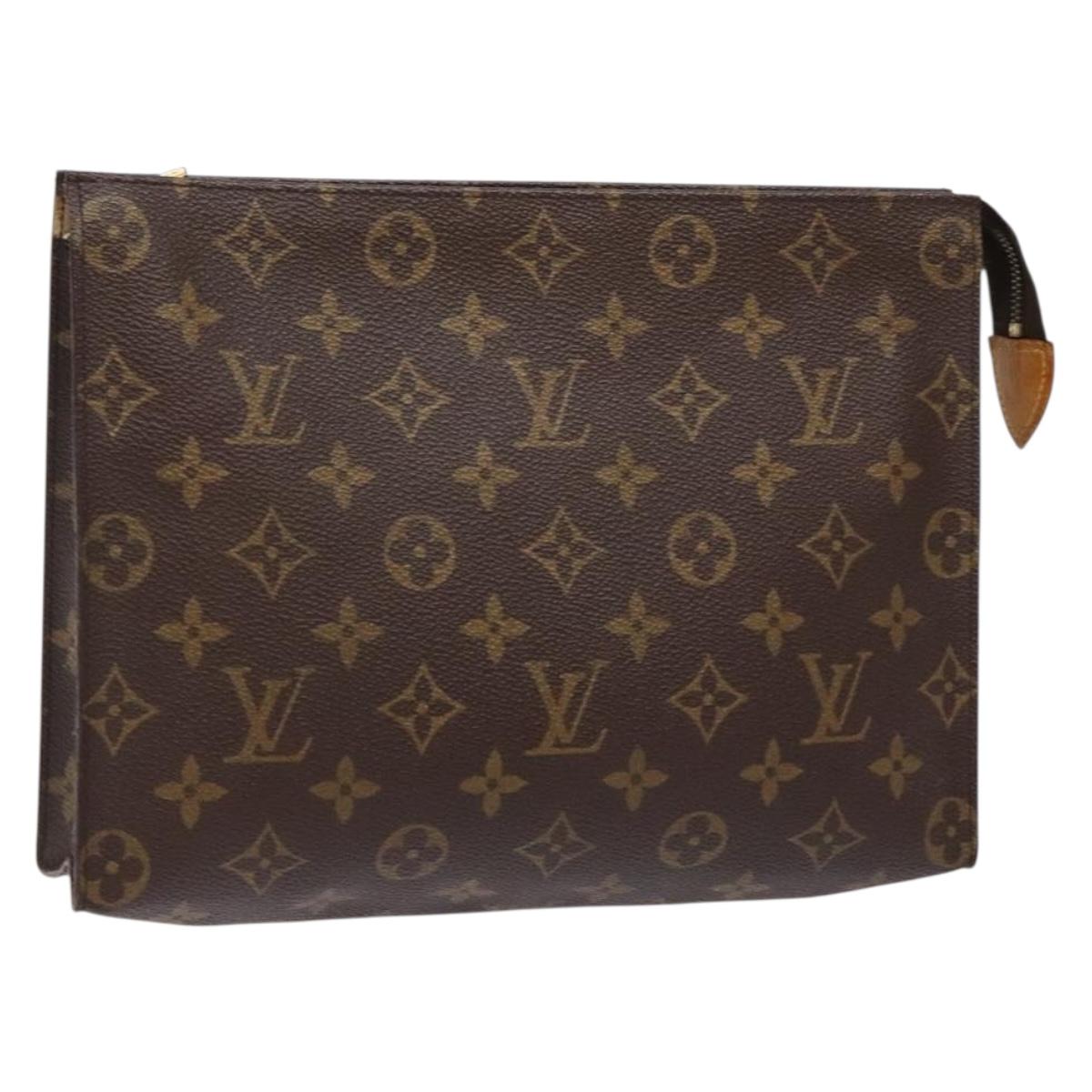LOUIS VUITTON Monogram Poche Toilette 26 Pouch M47542 LV Auth 140934