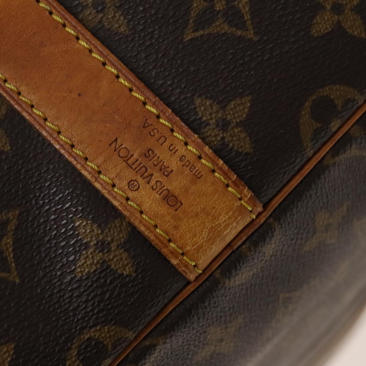 LOUIS VUITTON Monogram Keepall Bandouliere 55 Boston Bag M41414 LV Auth 140940