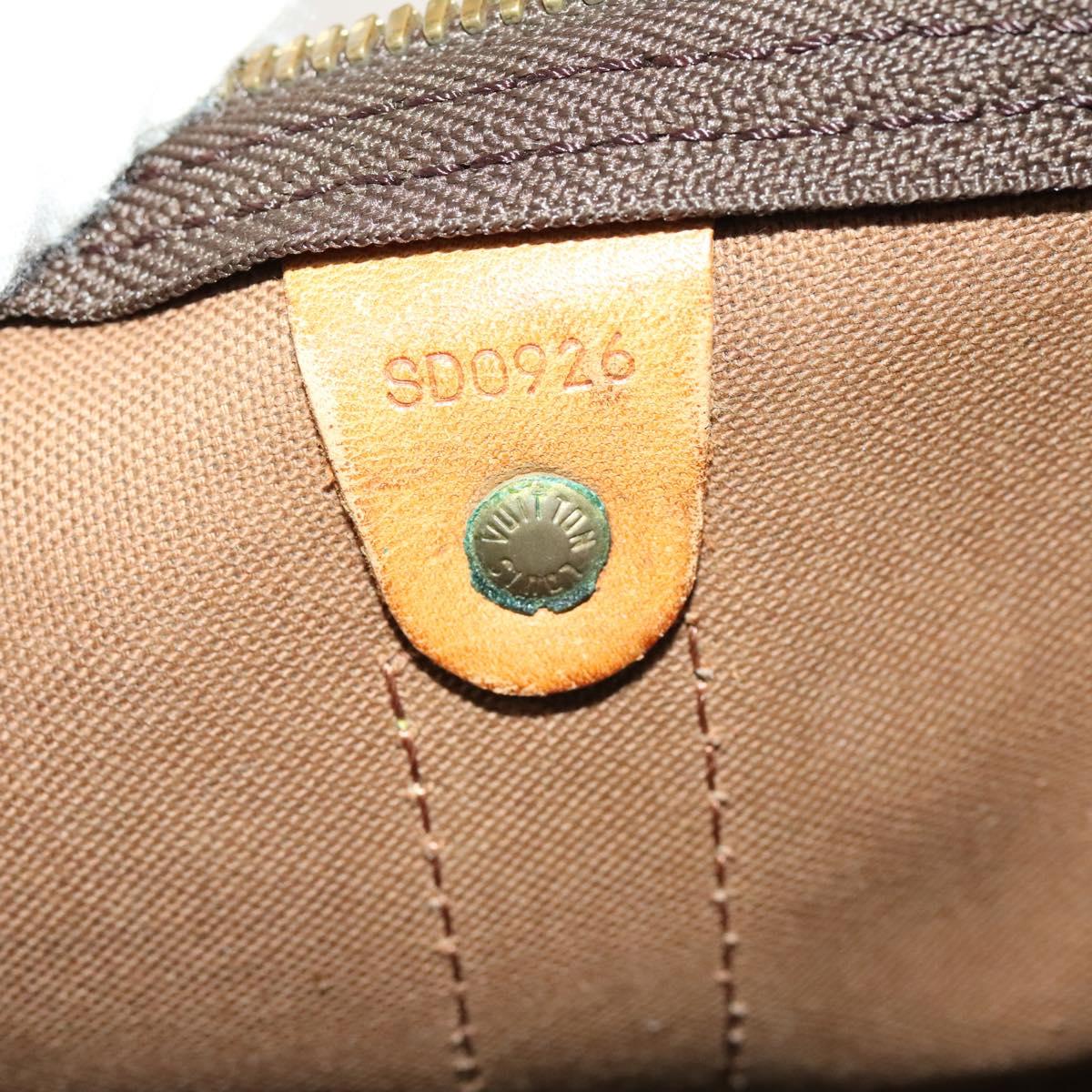 LOUIS VUITTON Monogram Keepall Bandouliere 55 Boston Bag M41414 LV Auth 140940