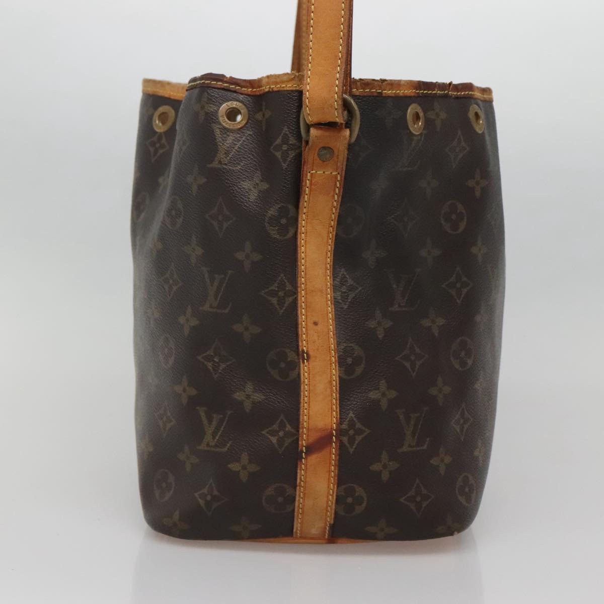 LOUIS VUITTON Monogram Petit Noe Shoulder Bag M42226 LV Auth 140941