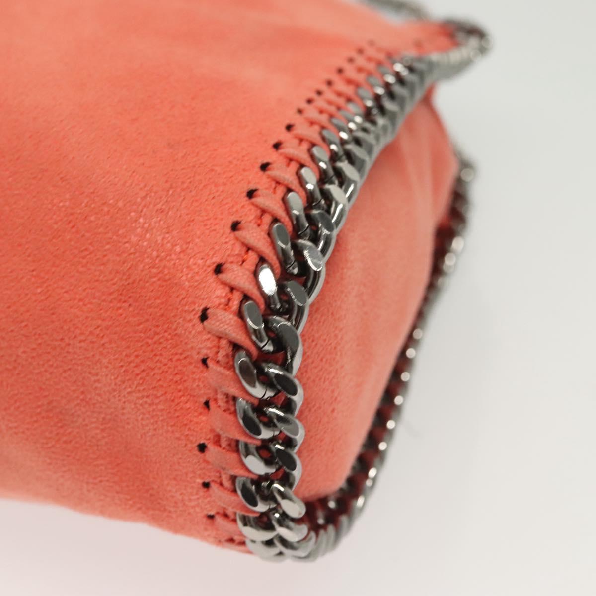 Stella MacCartney Chain Falabella Shoulder Bag Suede Orange 371223 Auth 140944