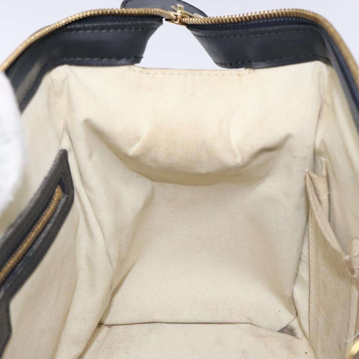 LOUIS VUITTON Monogram Mini Josephine PM Hand Bag Blue M92049 LV Auth 140953
