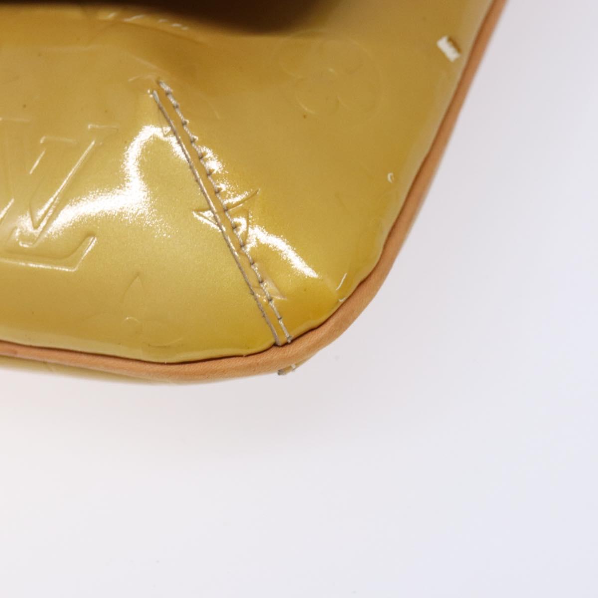LOUIS VUITTON Monogram Vernis Thompson Street Bag Beige M91301 LV Auth 140954