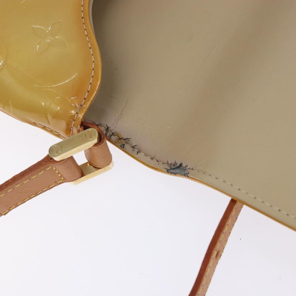 LOUIS VUITTON Monogram Vernis Thompson Street Bag Beige M91301 LV Auth 140954